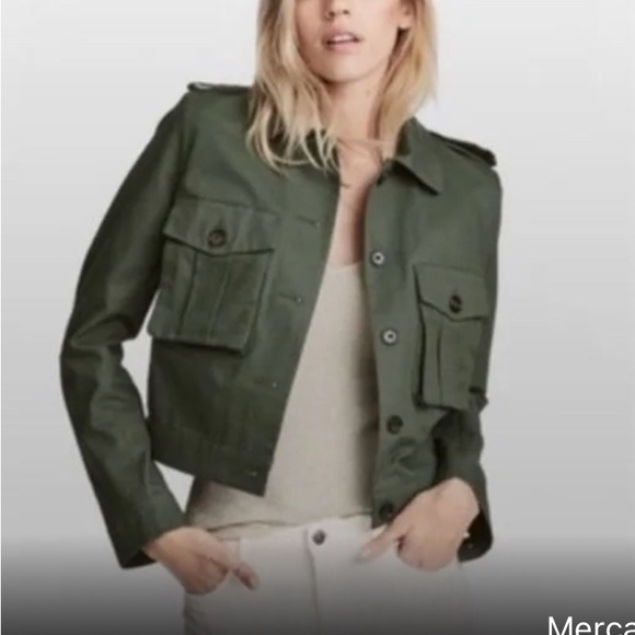H&M Jackets & Blazers - H&M  Military Style Cropped jacket